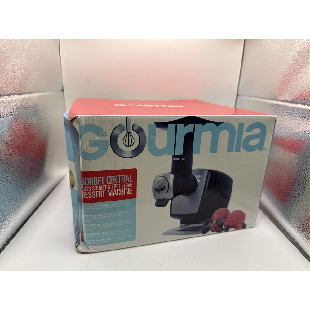 Gourmia Fruit Ice Cream Maker Sorbet & Soft Serve Dessert Machine - New/Open Box
